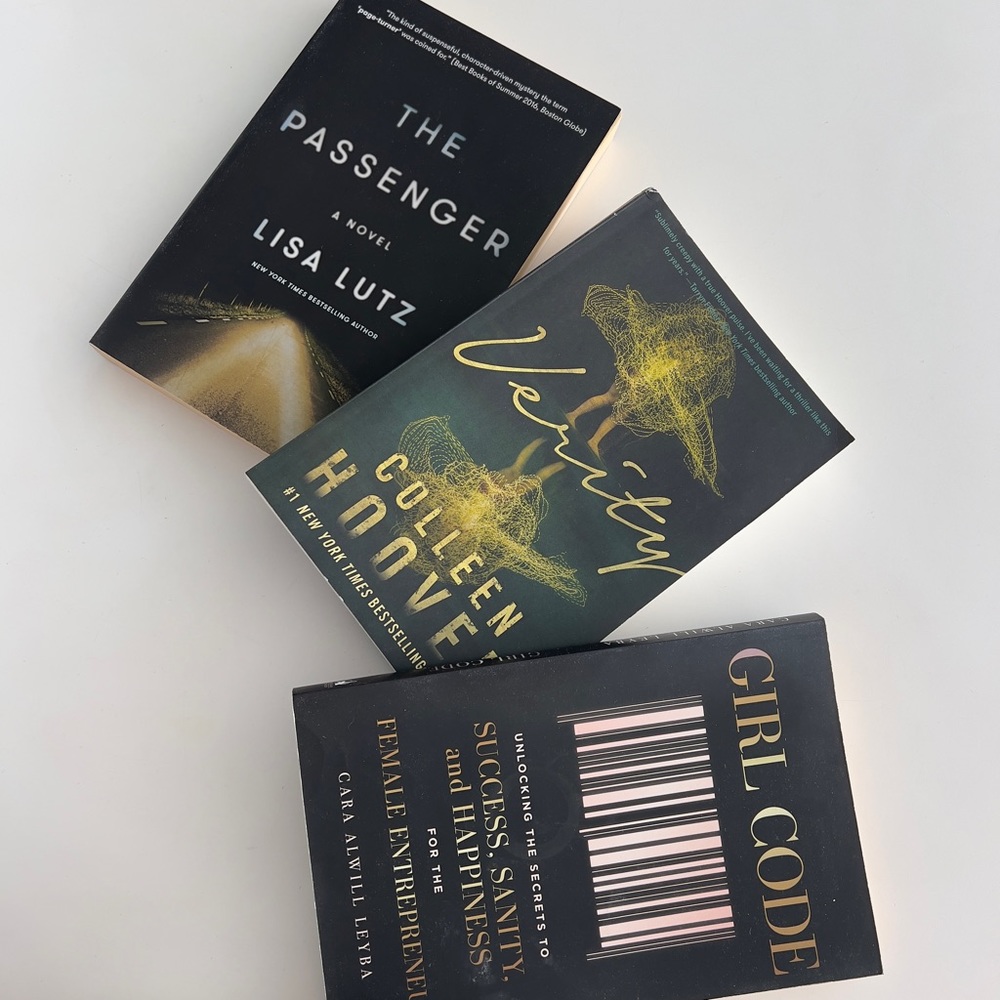 3 Books: Verity by Colleen Hoover + 2 additional novels